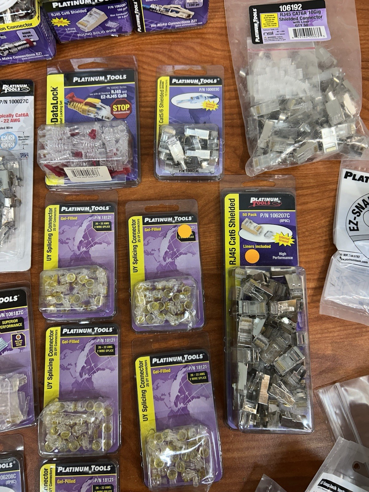 Platinum Tools, Bulk Lot Of Connectors And Other Items. All New In Packages JD