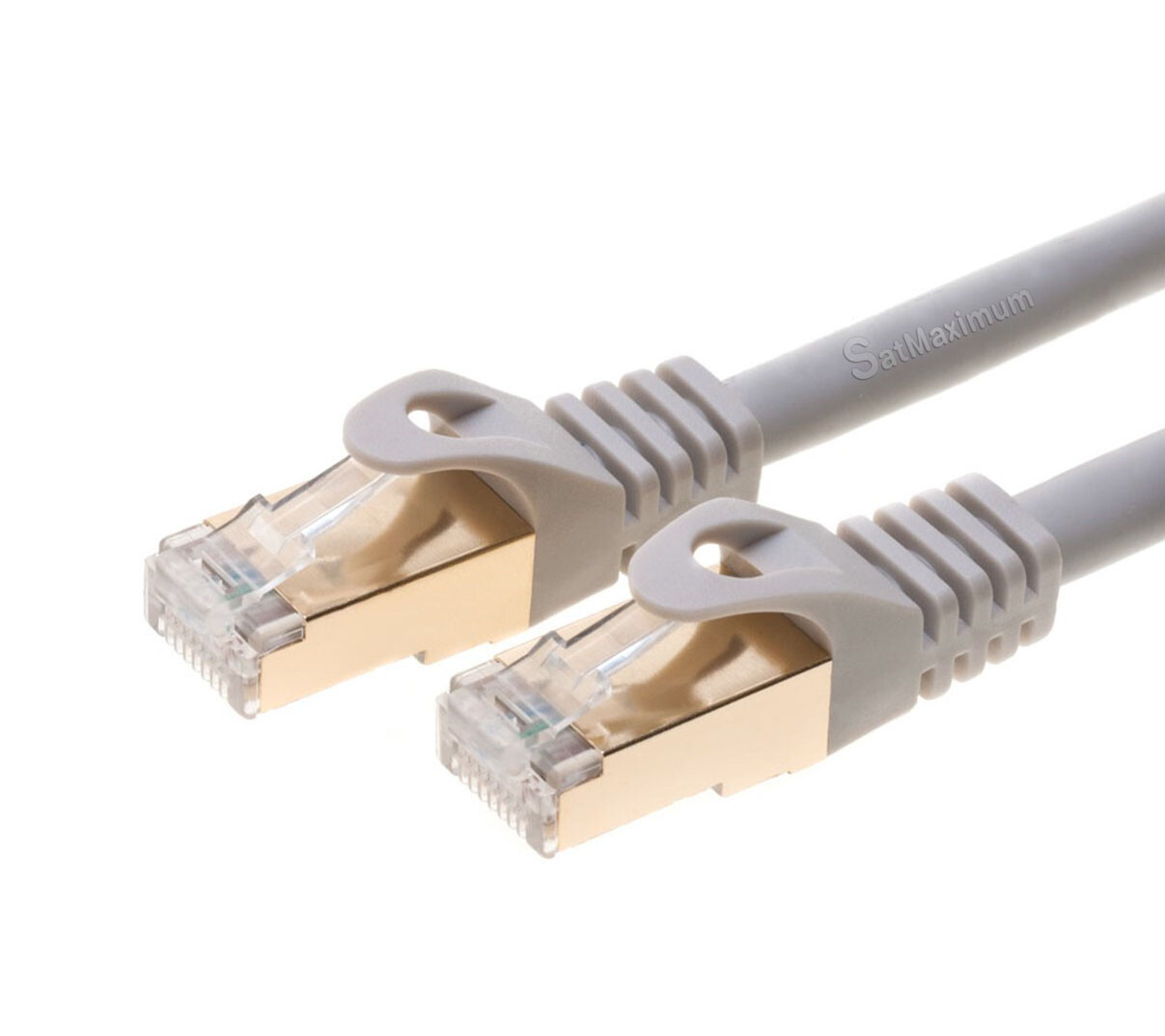 Cat7 S/FTP Ethernet Network Cable High Speed LAN Patch Cord Gray 6f-20ft- LOT