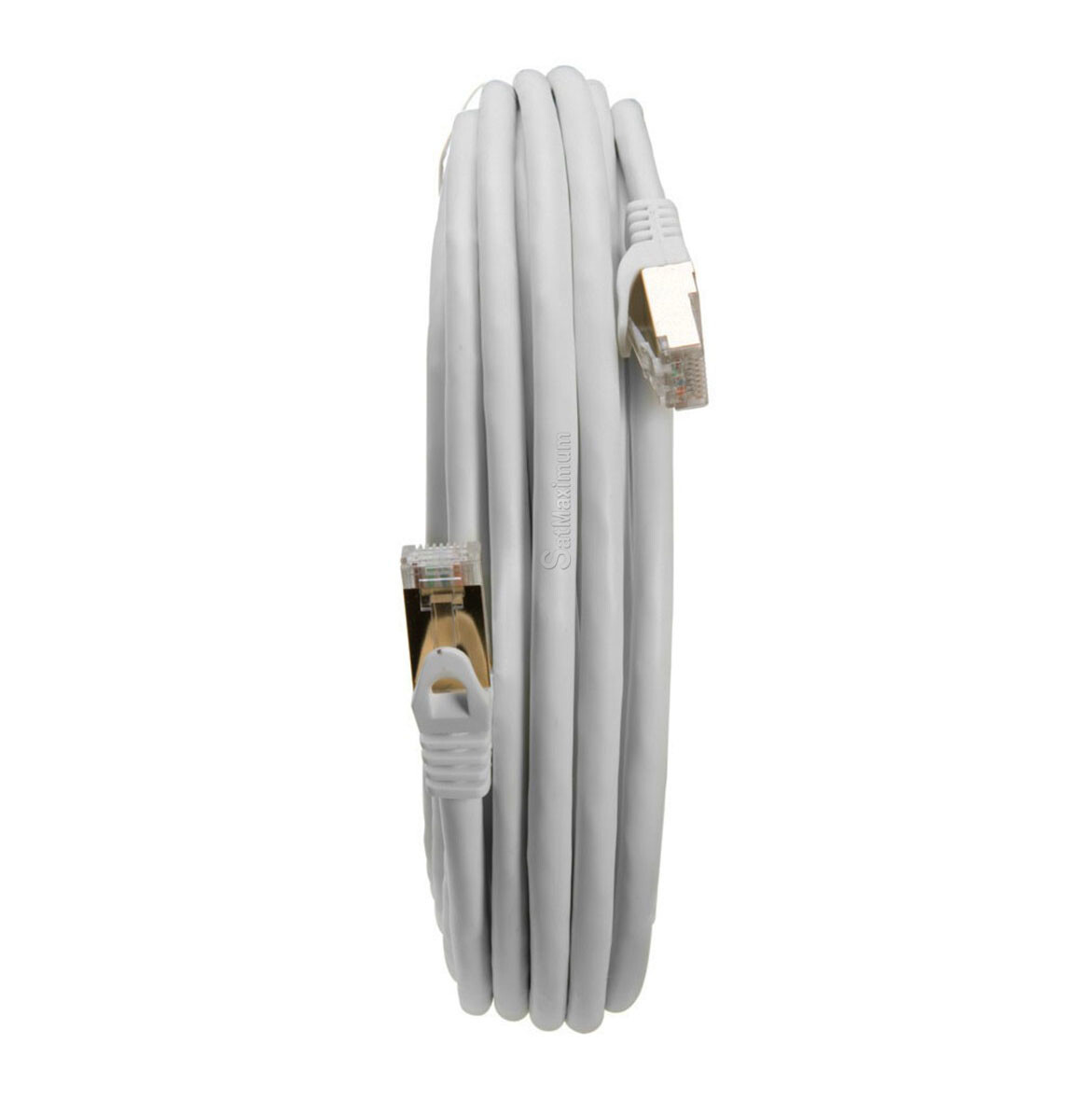 Cat7 S/FTP Ethernet Network Cable High Speed LAN Patch Cord Gray 6f-20ft- LOT