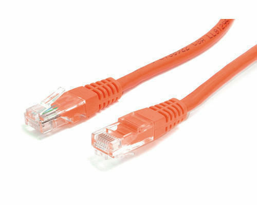 50 Pack Lot 5ft CAT5e Ethernet Network LAN Router Patch Cable Cord Wire Orange