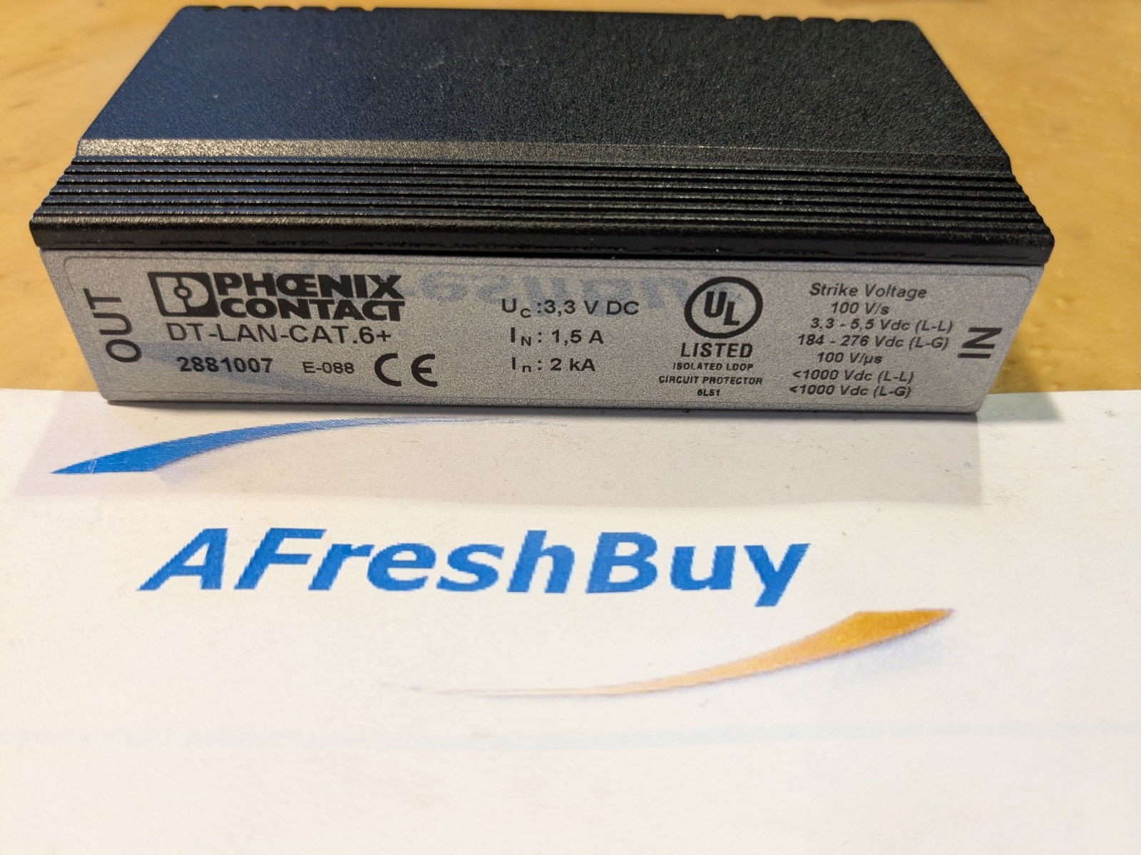 Open Box PHOENIX CONTACT DT-LAN-CAT.6+ 2881007 SURGE PROTECTION