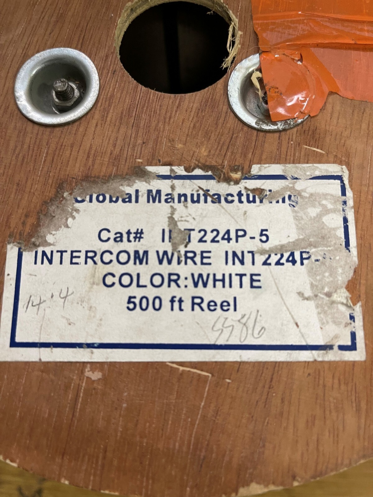 Global Manufacturing UnShielded 4-Twisted Pair Solid Copper 22 AWG Cable 500 Ft