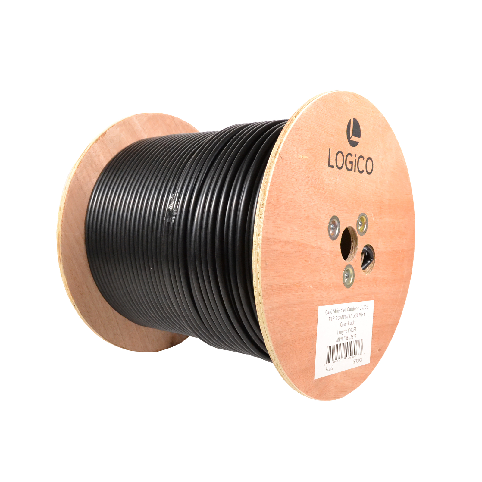 Cat6 STP/FTP Outdoor Shielded Ethernet Network UV Direct Burial 1000ft Cable