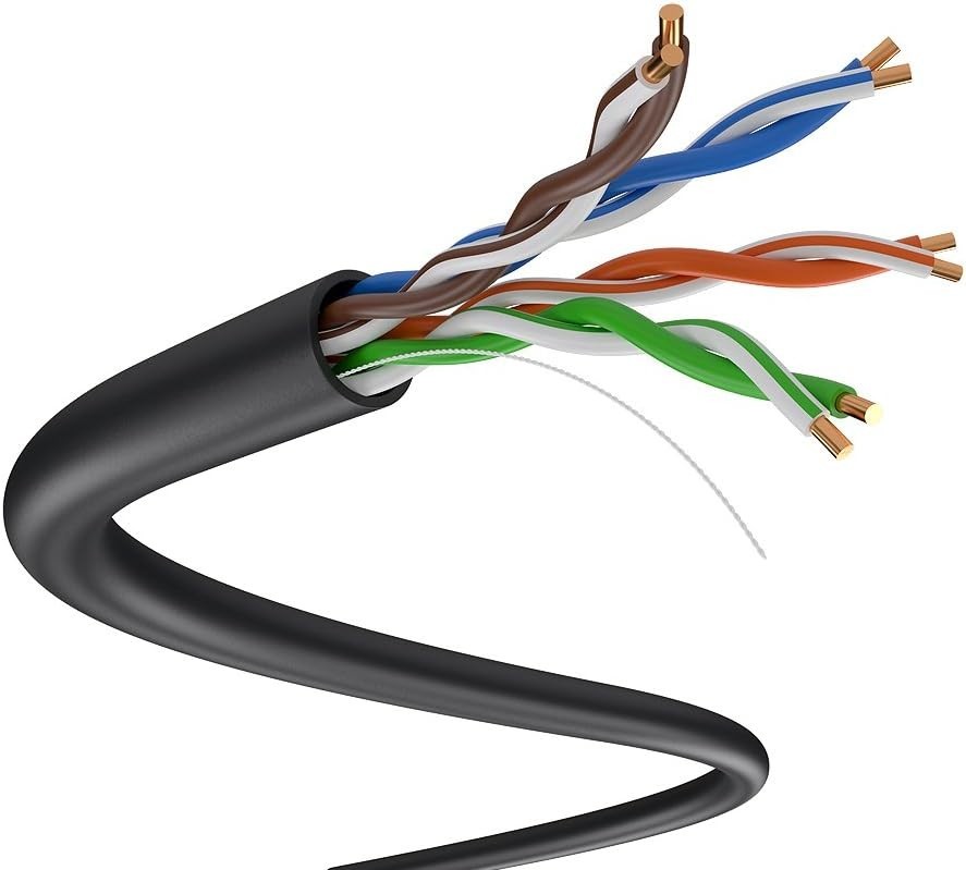 Durable Ethernet Cable – 24AWG, Black