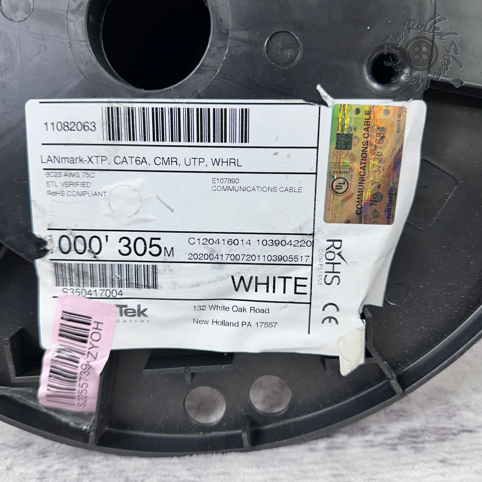 Berk-Tek LANmark-XTP Cat6A CMR Cable 590 FT Remains White 23AWG UTP Wire