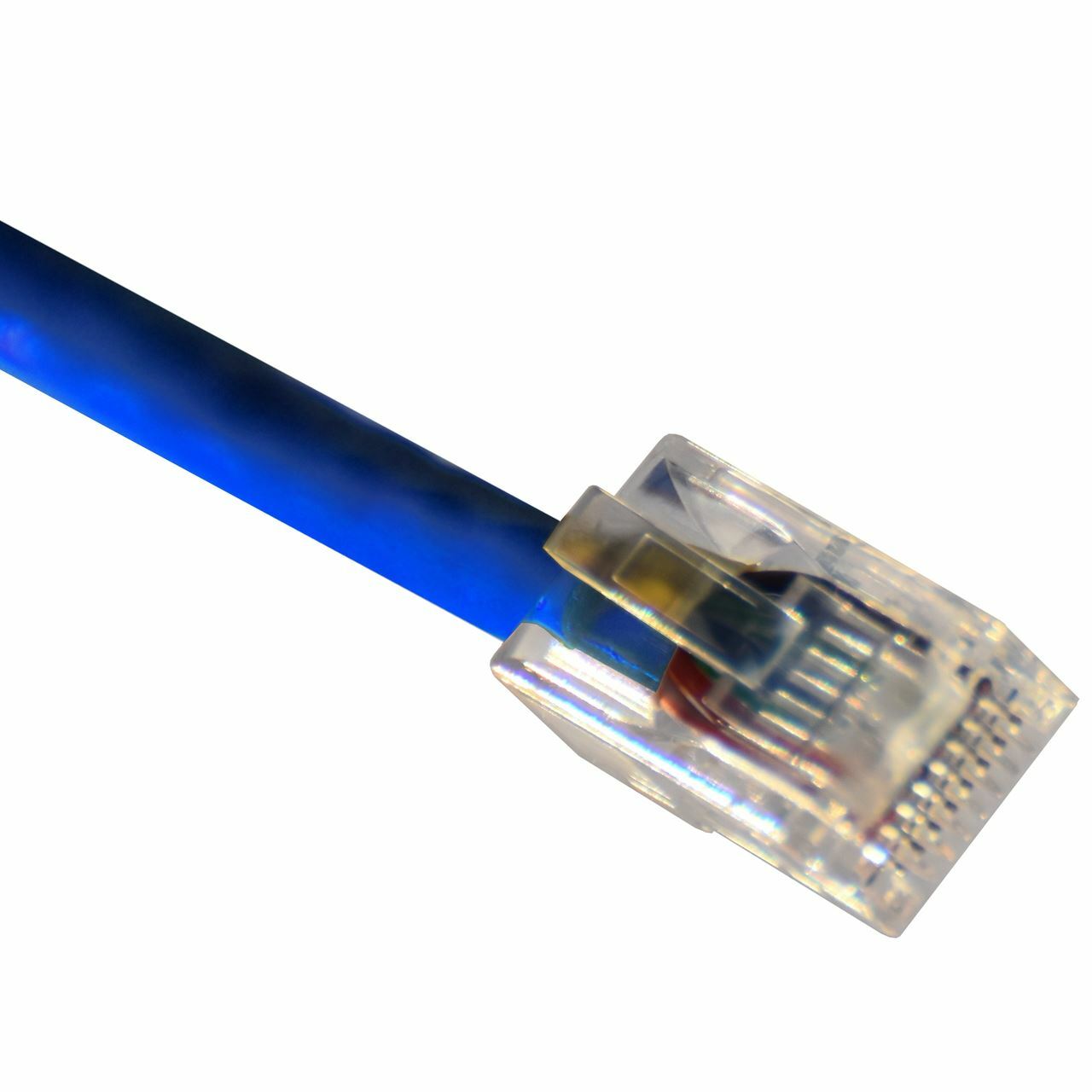 Cat 5 Cable – 10 Foot Blue, Crimped