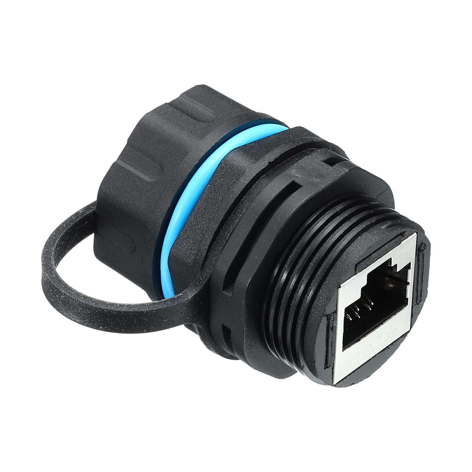 2PCS RJ45 Panel Mount Coupler Bulkhead Ethernet LAN Pass Through Connector