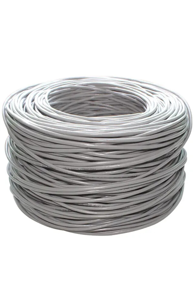 Cat5e utp 4pr 24awg ftp/sftp GREY copper cca pvc jacket communication cable1000f