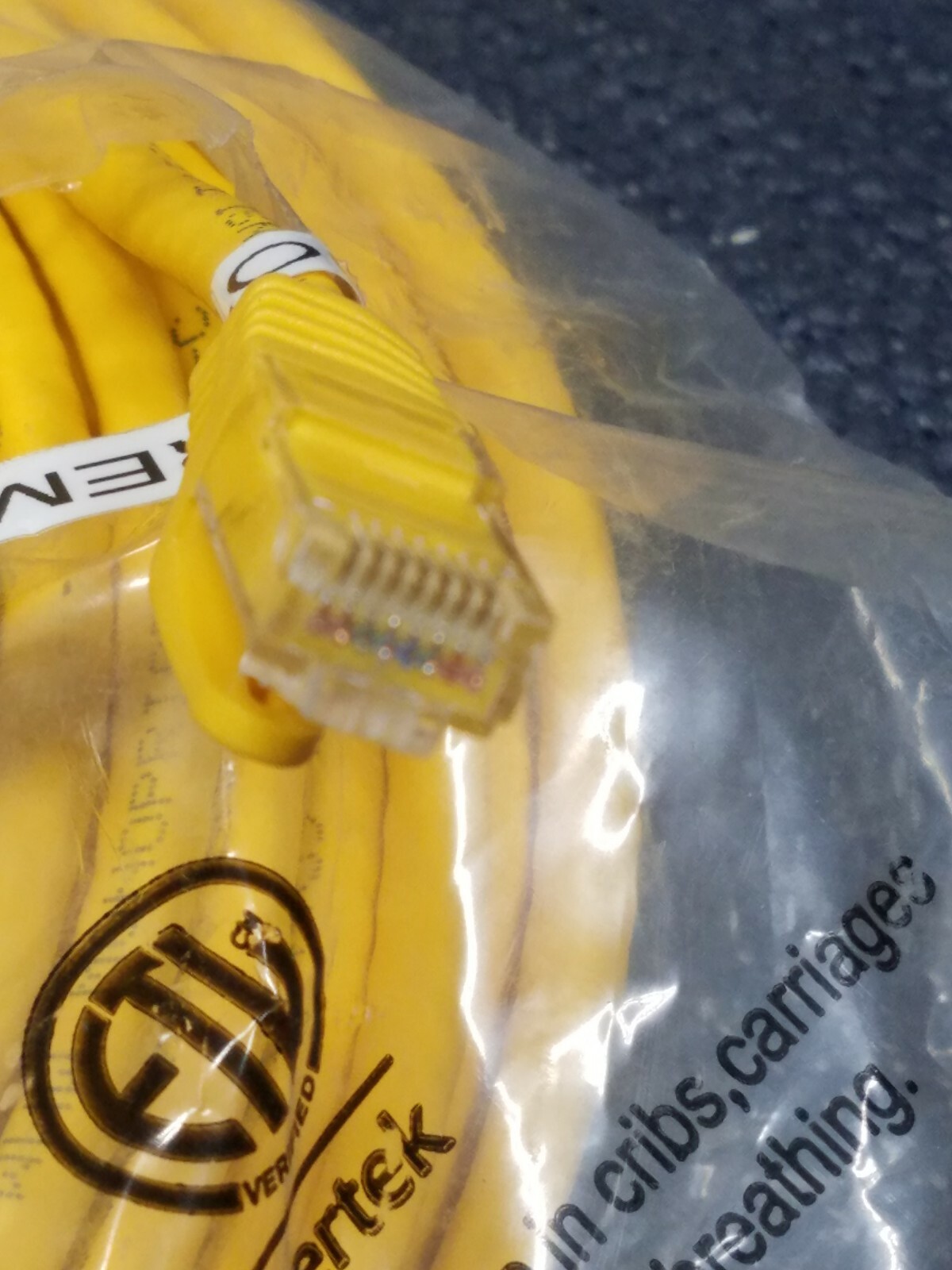 Monoprice Cat6 Ethernet Patch Cable – 100ft – Yellow, RJ45, 550Mhz, UTP, 24AWG