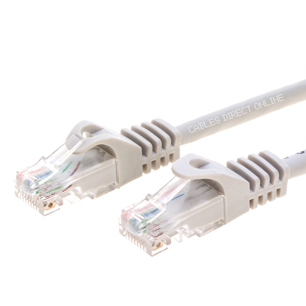 CAT6 Patch Cable GRAY Ethernet LAN Modem Wire 6ft 10ft 20ft 50ft 100ft 200ft lot