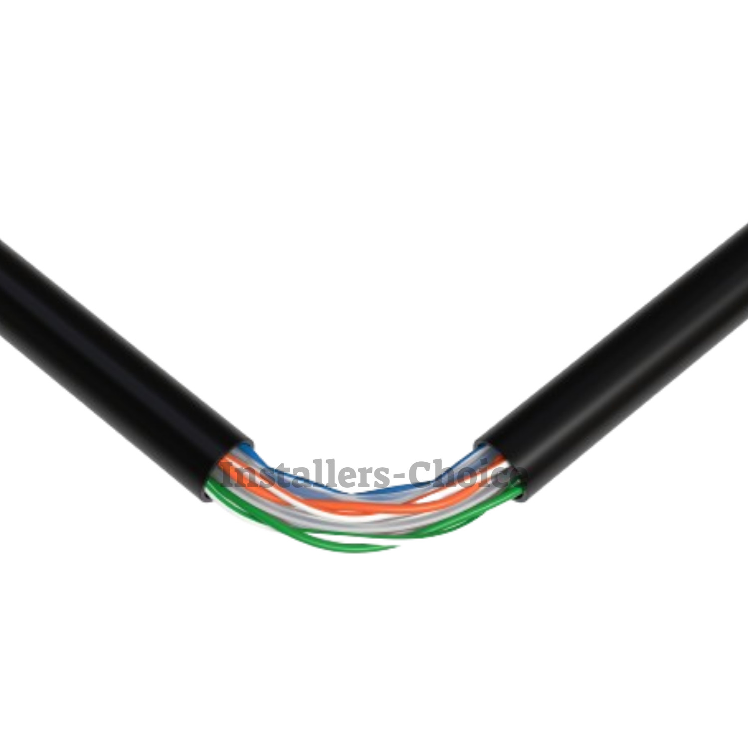 1000Ft CAT5E Waterproof Outdoor Cable Direct Burial UTP Solid LAN Network 24 AWG