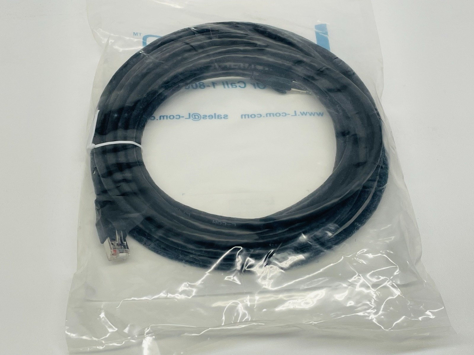 L-com TRD695SCR-BLK-20 Shielded Cat 6 Cable, Black 20.0ft
