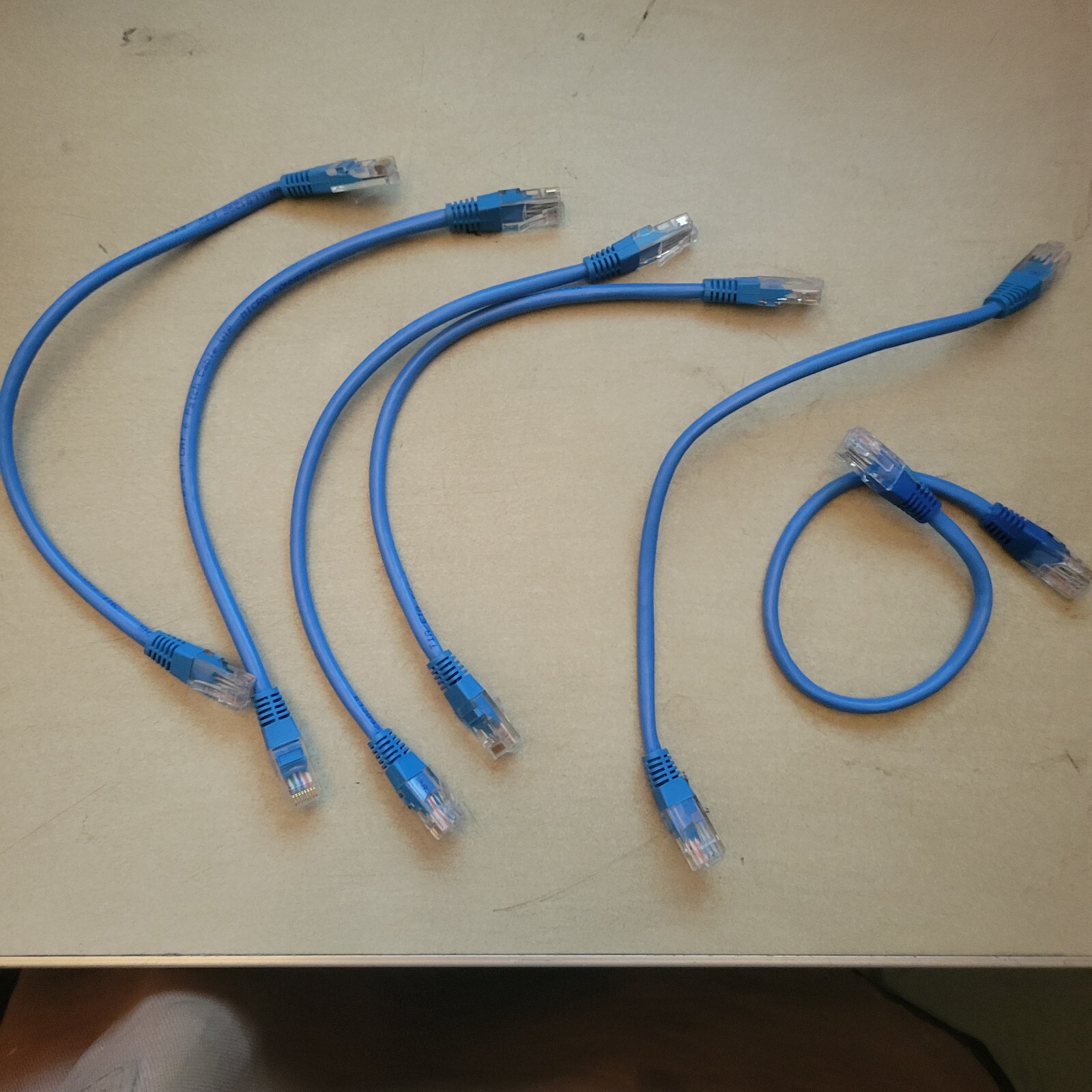 6 Pack Legand 1 Foot Cat6 Cat 6 Booted Patch Cable Blue