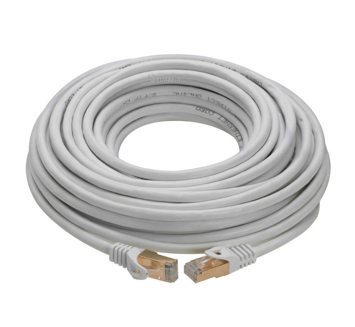 Cat7 S/FTP Ethernet Patch Cord Copper LAN Network Wire 50FT-200FT Multi LOT