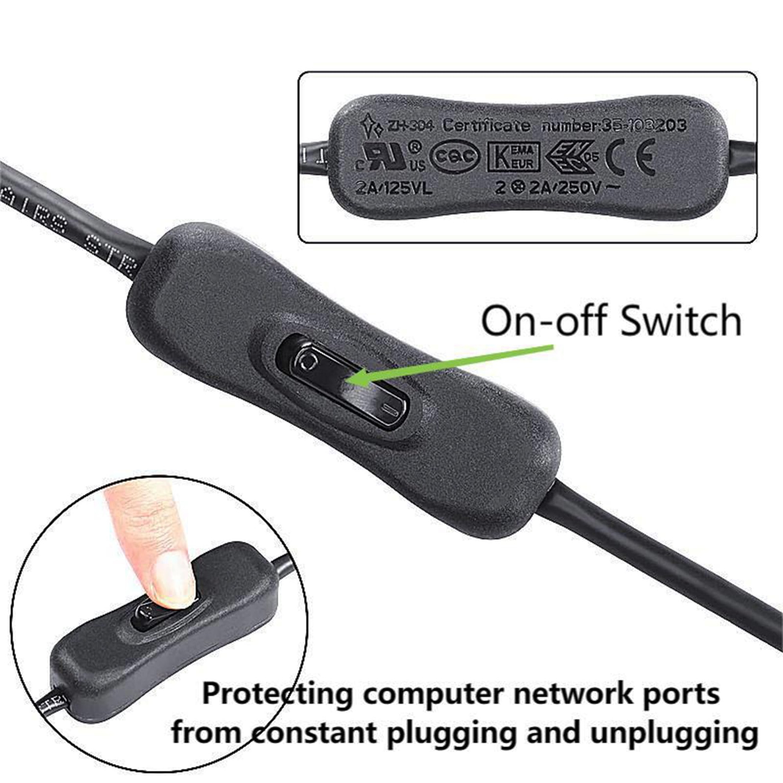 RJ45 Extension Cable CAT6e Ethernet 90 Degree Male To Female Switch 3.3 Ft