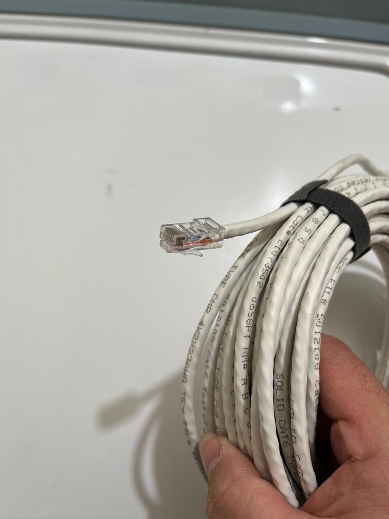 100 feet CAT6 Patch Cable 550 MHZ, 23 AWG, CMR, Solid Bare Copper Wire