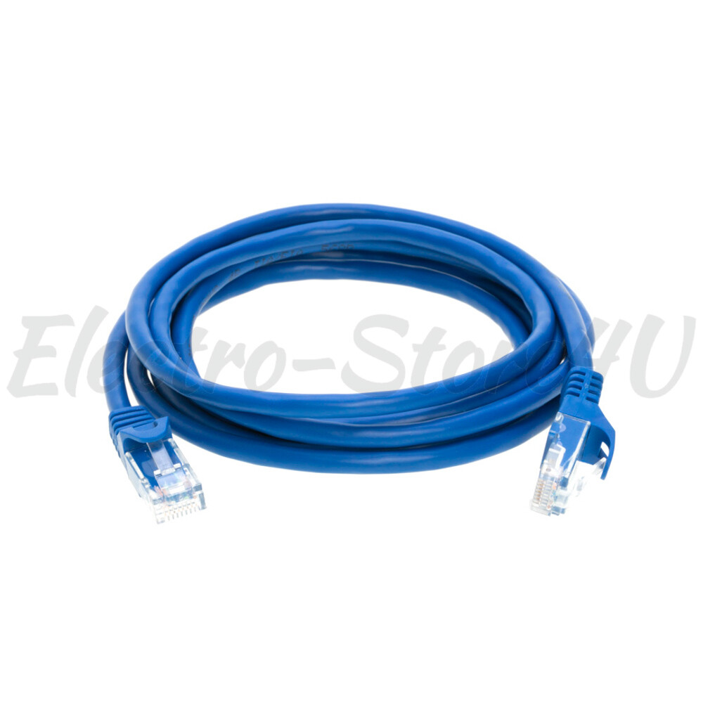 Cat5e Ethernet Patch Cable Blue 1.5 3 5 6 7 10 15 20 25 30 50 75 100 200 FT Lot