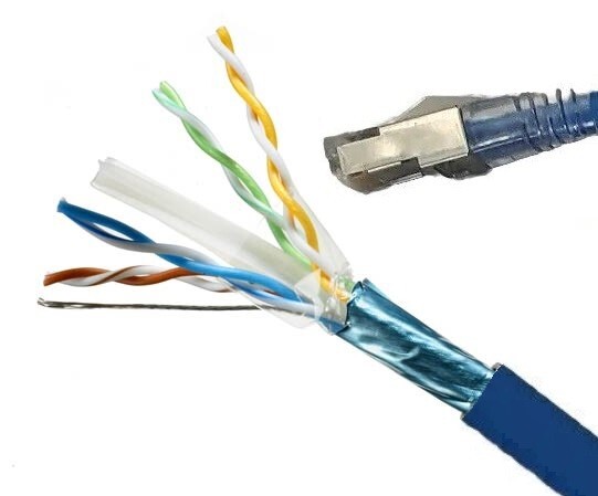 10 PACK CAT6a RJ45 4Ft Ethernet Network 10G Patch Cable Copper Wire LOT QTY 10