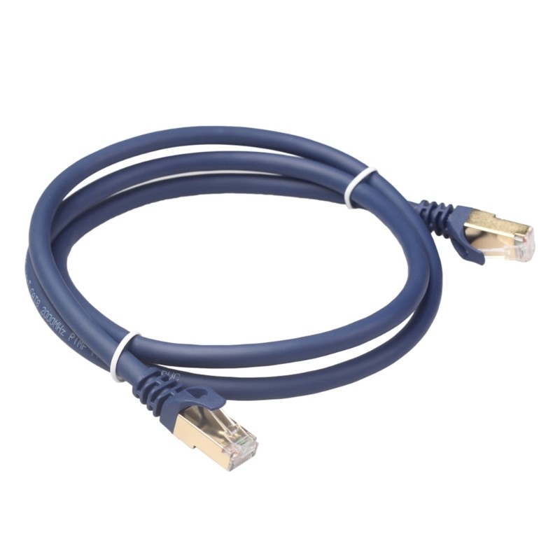 Cat8 Flat Ethernet Patches Cable, RJ45 LAN Cord, 40Gbps for Modem Router Laptop