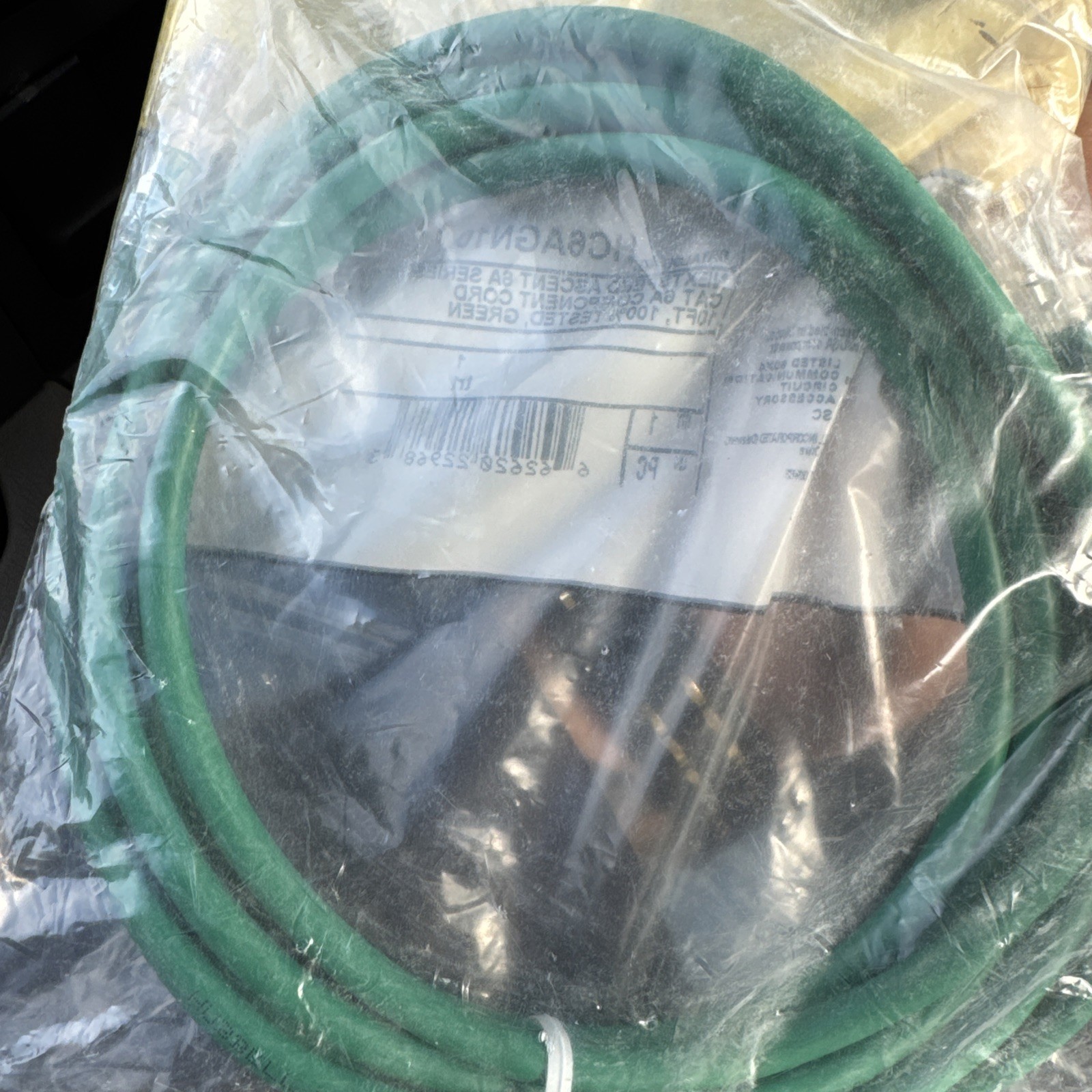 Hubbell HC6GN10 Cat 6 Component Cord 10ft Ethernet Network Cable – Lot of 19