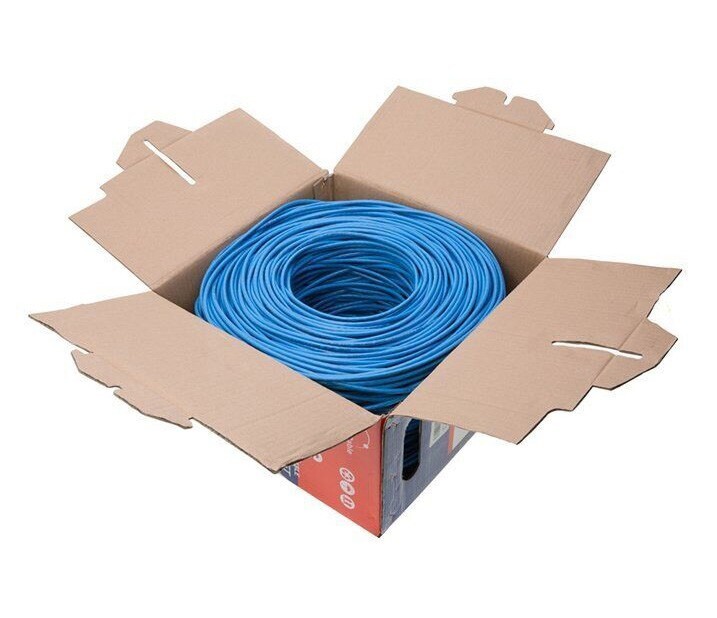 CAT6 Blue 500ft UTP Solid Ethernet Cable 23AWG 10Gbps RJ45 LAN Network Bulk Wire