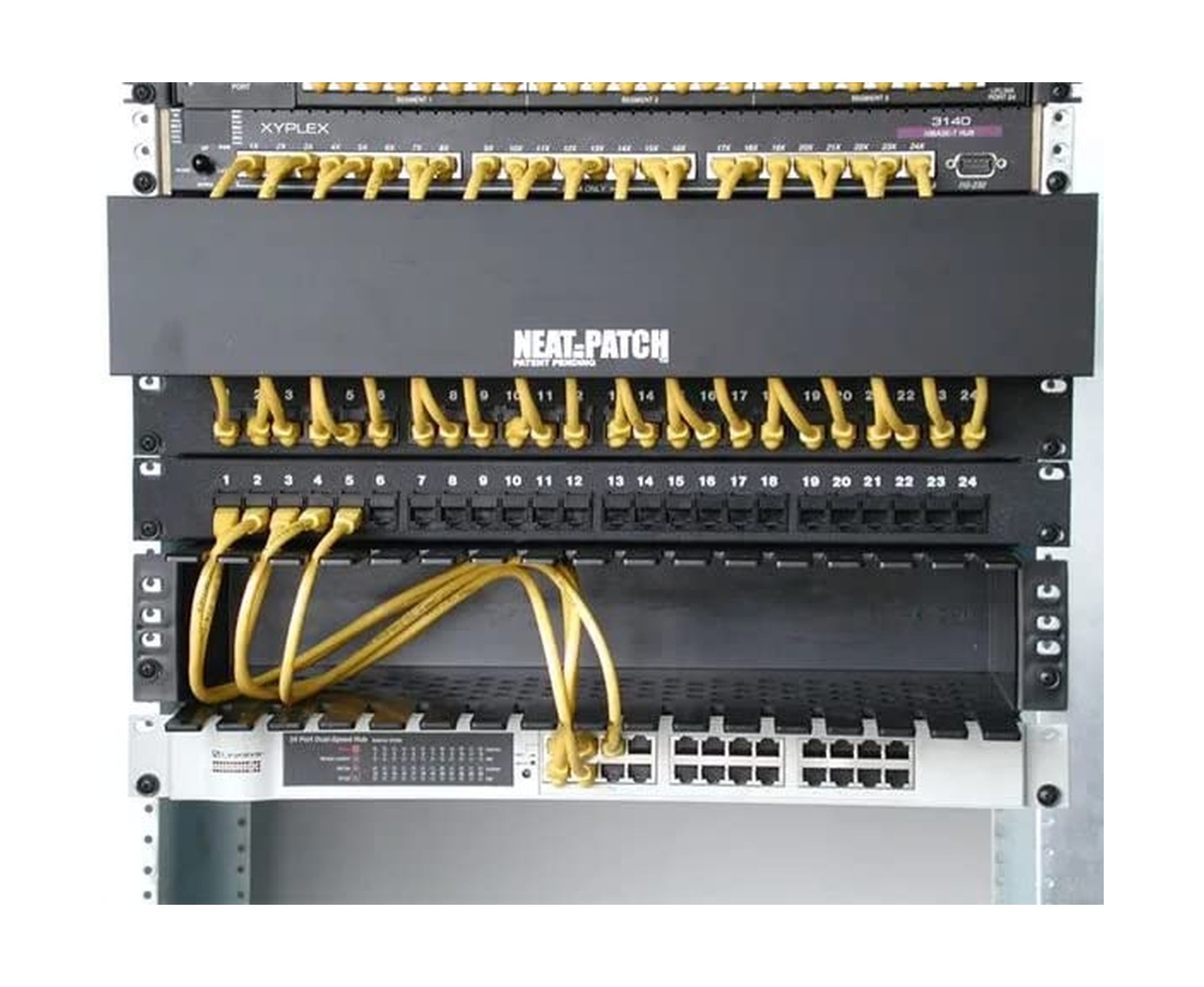 Neat Patch Cable Management Unit3 Pack 2U Neat Patch (3 Pack) Black