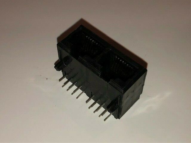 (45 PC) 5557560-1, TE CONNECTIVITY/AMP, CONN MOD JACK 8P8C R/A, (RJ45, Ethernet)