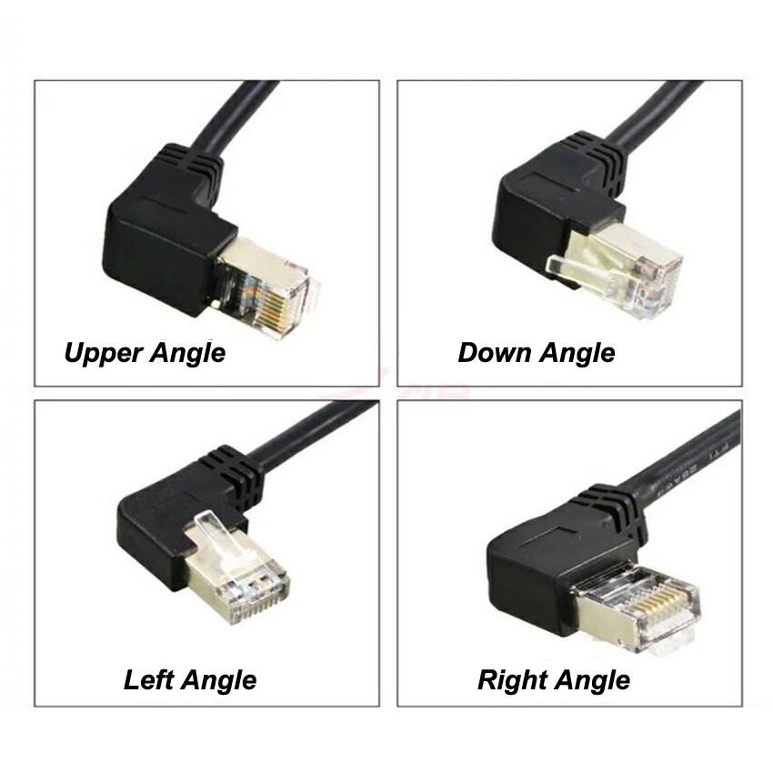RJ45 Ethernet Extension Cable Male to Female Network Lead Cat5 With Panel Mount