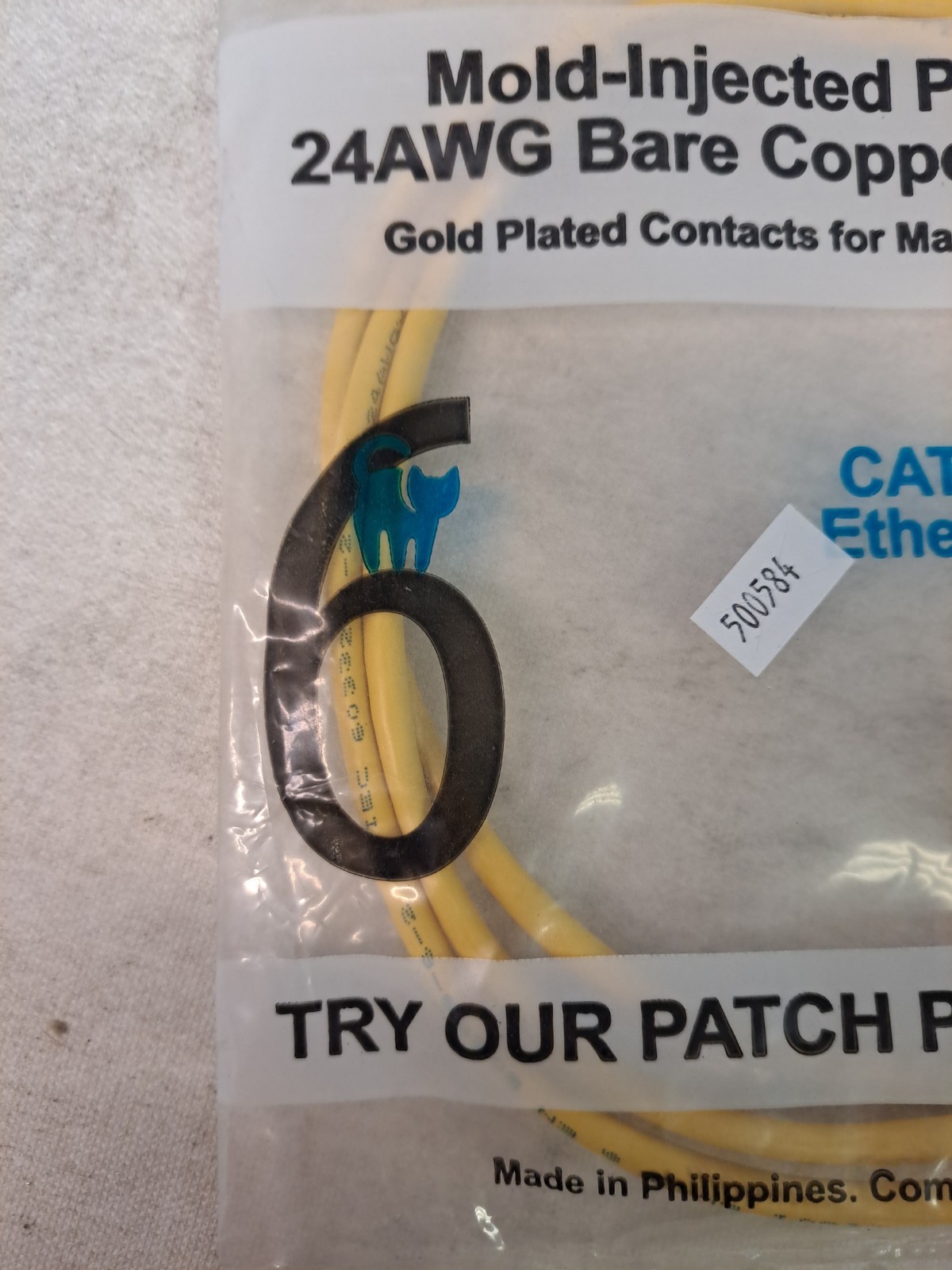 Lot of 15 New Vertical Cable Cat6A Shielded Patch Cables Yellow 10x 4FT 5x 5FT