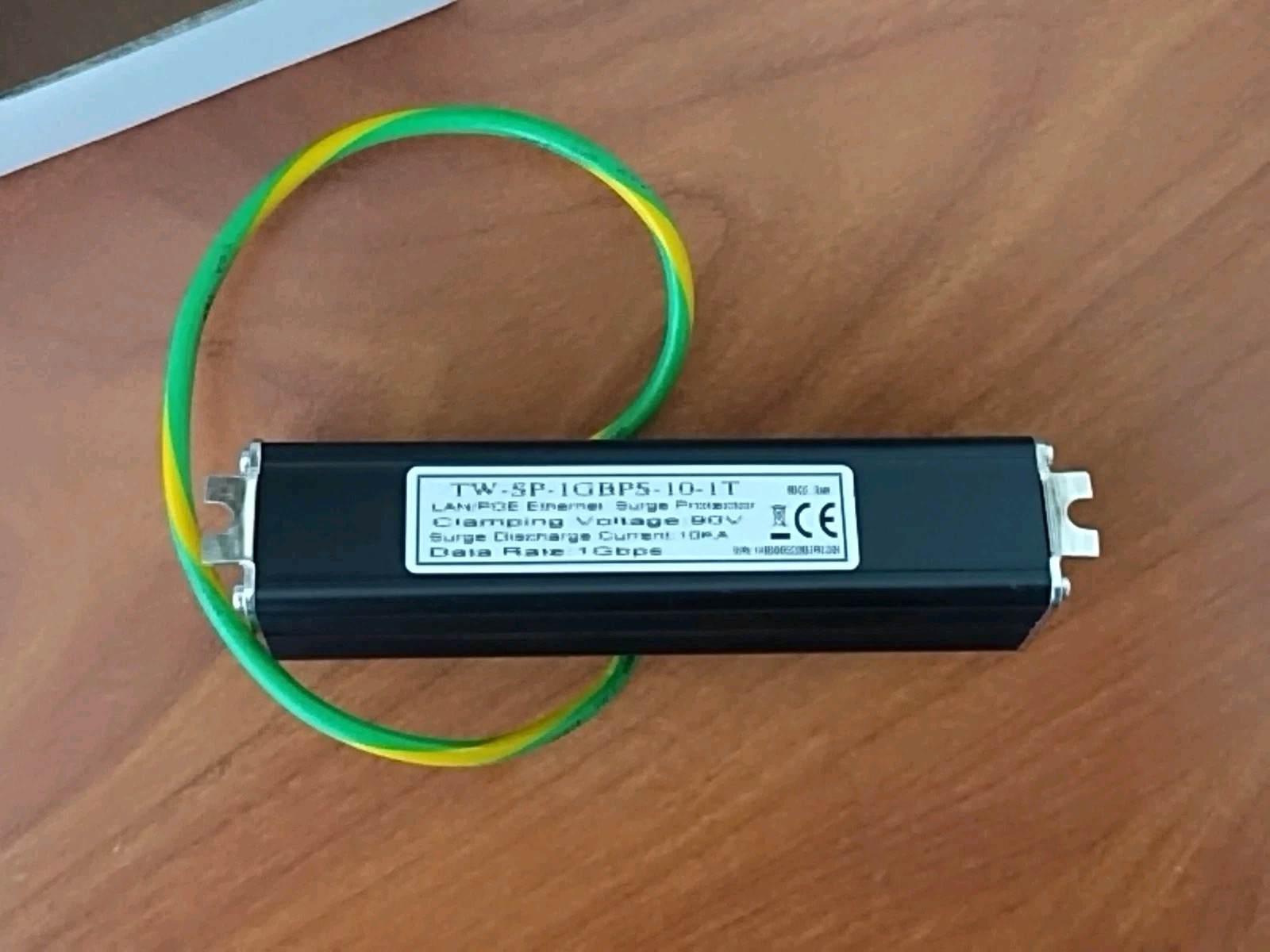 Terrawave Solutions 576175 TW-SP-1GBPS-10-1T LAN/PoE Surge Protector Ethernet