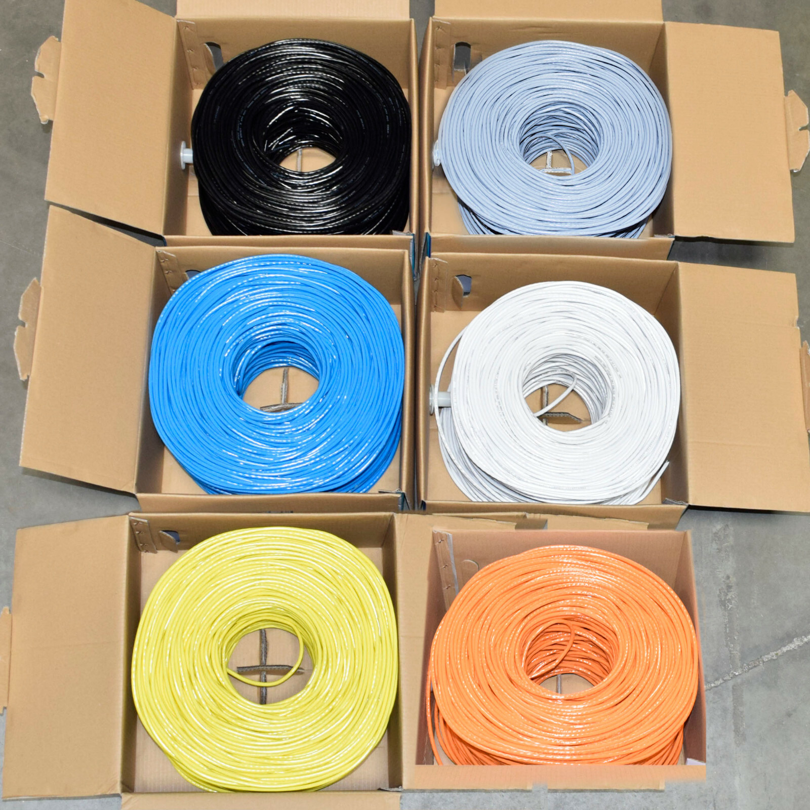 CAT6 1000FT UTP Cable 23AWG CMR 550MHz Network Ethernet Bulk Wire LAN NEW