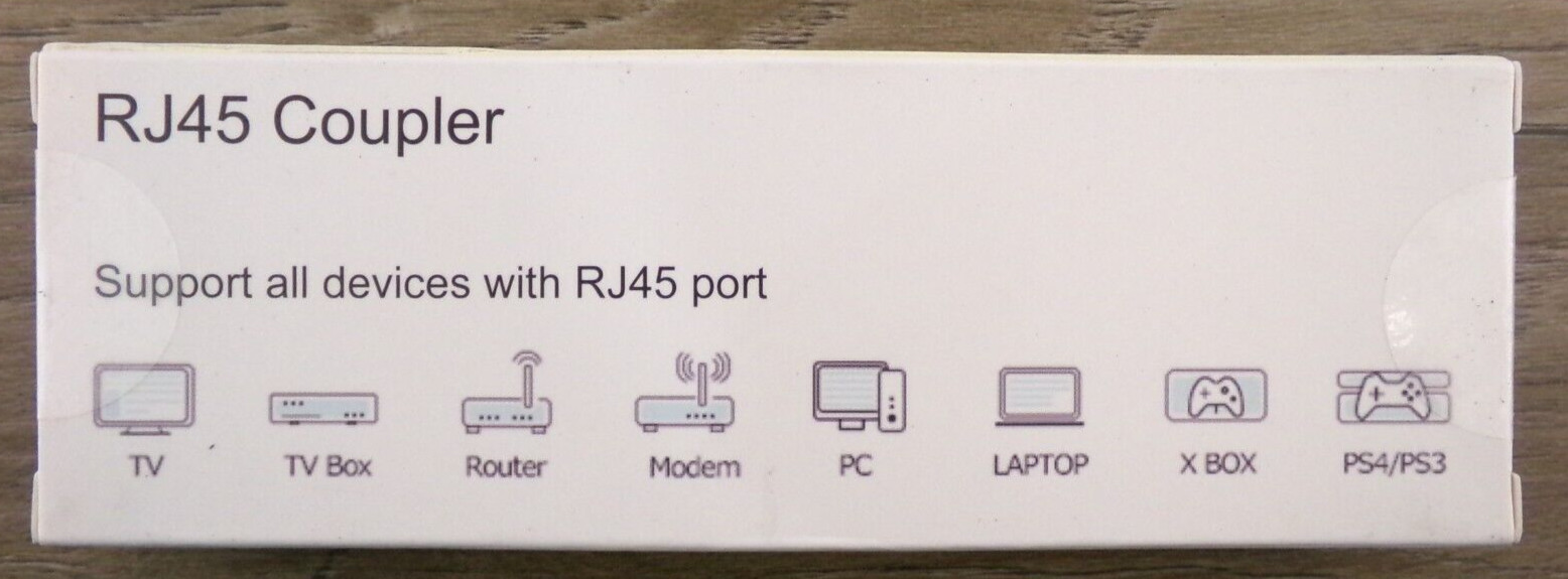 Box of 6 RJ45 Coupler, Cat7/Cat6/Cat5e/Cat5 Ethernet Cable, New S1