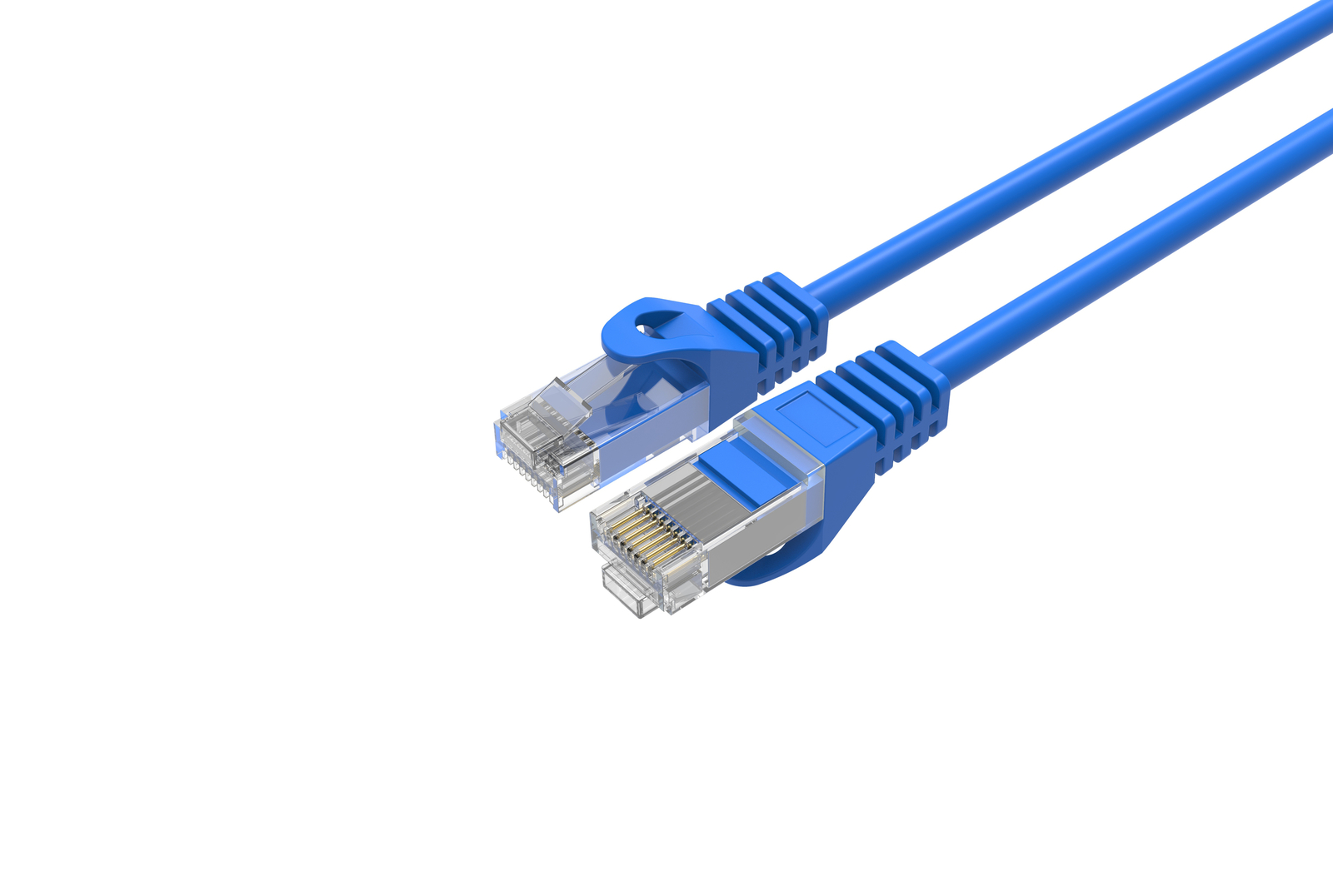 CAT6 Slim Ethernet Patch Cable Blue 10FT