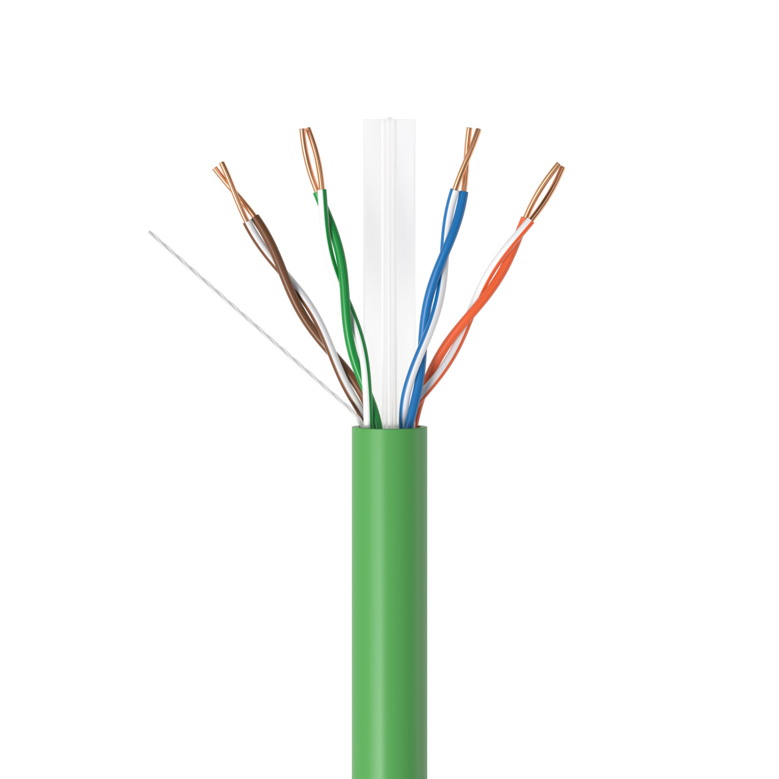 CAT6 500FT/1000FT Riser CMR Ethernet Cable 23AWG UTP Solid Bare Copper Wire LOT