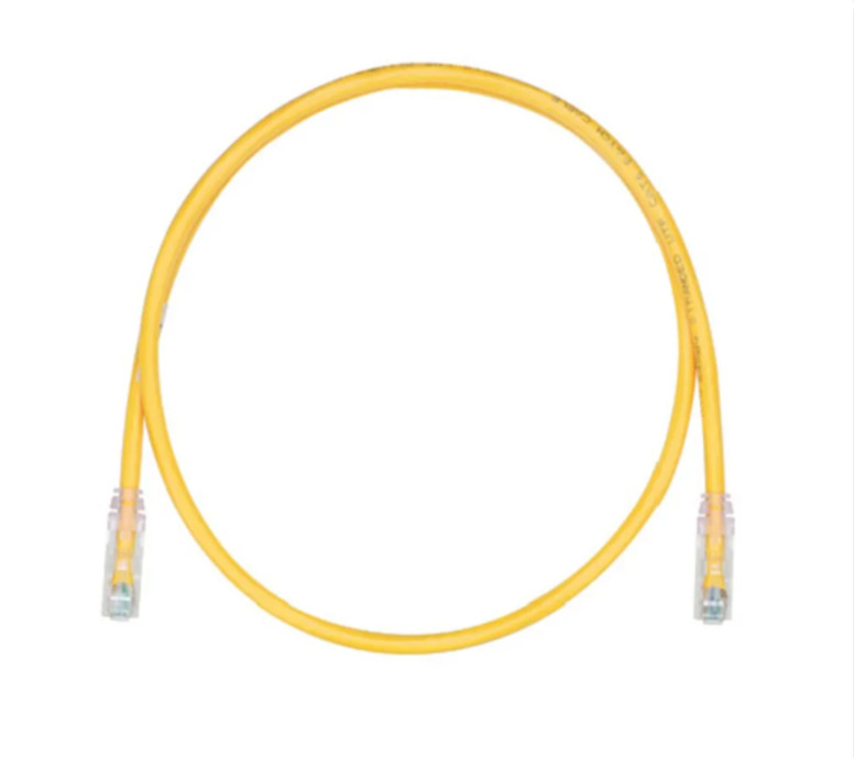 LOT 10x NEW Panduit UTPSP10YLY 10FT. CAT6 RJ-45 24AWG Yellow Patch Cord
