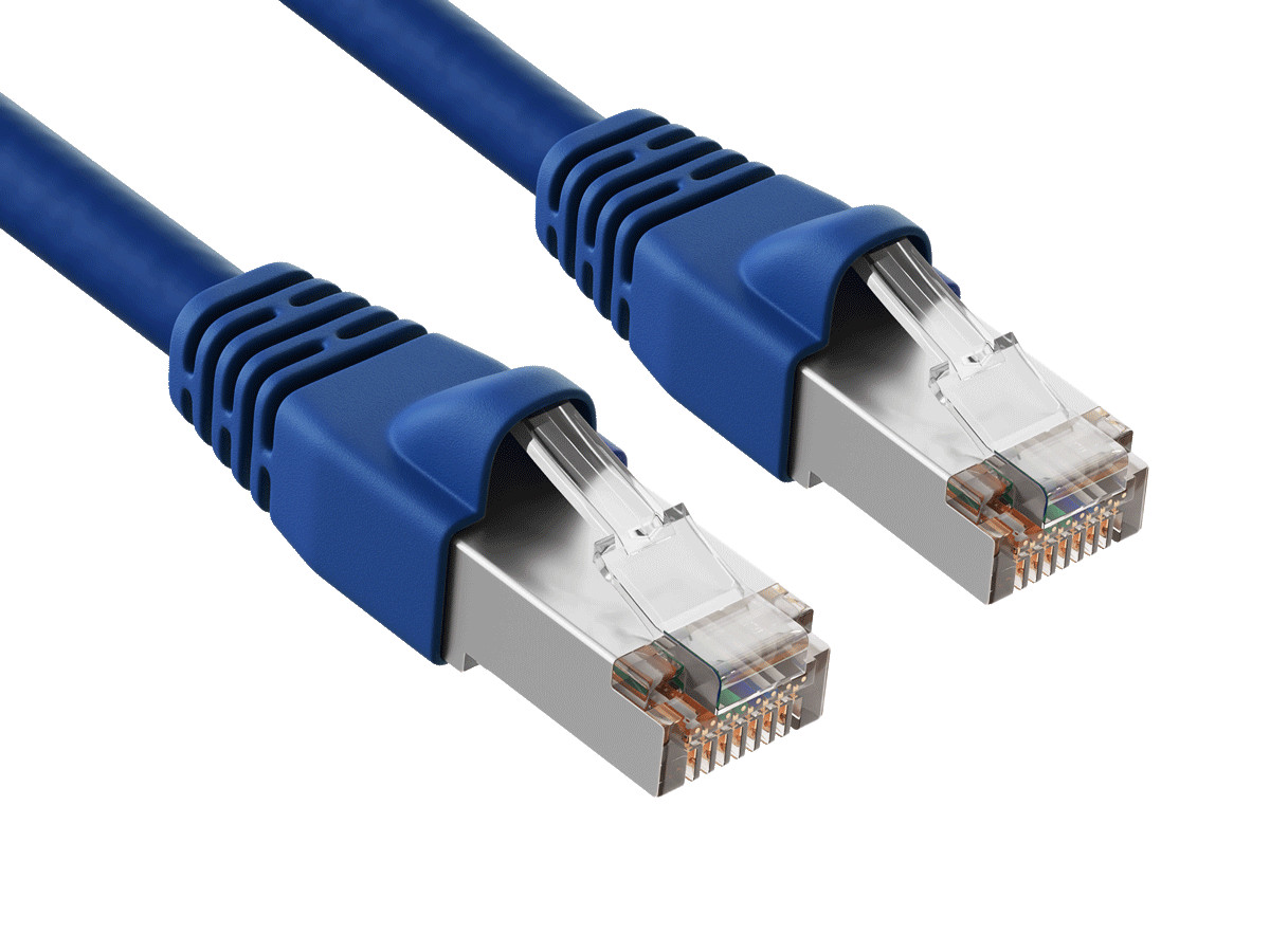 75ft Cat6a Shielded Ethernet Network Patch Cable STP Snagless 24AWG Bare Copp…