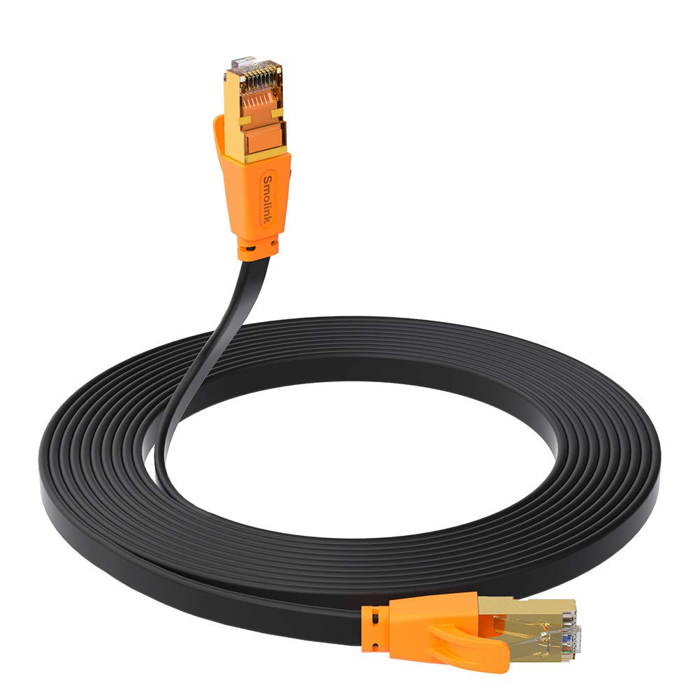50ft Cat 8 Ethernet Cable 40Gbps 2000Mhz – High Speed LAN Cord for PS6 PS5 Xbox