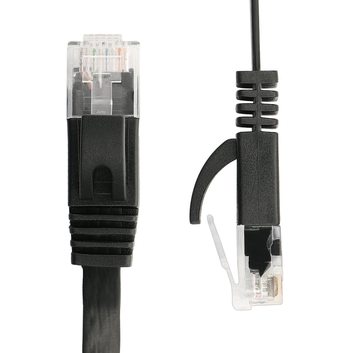 Cat 6 Ethernet Cable 50 ft with Clips- Faster Than Cat5e/Cat5 Flat Internet