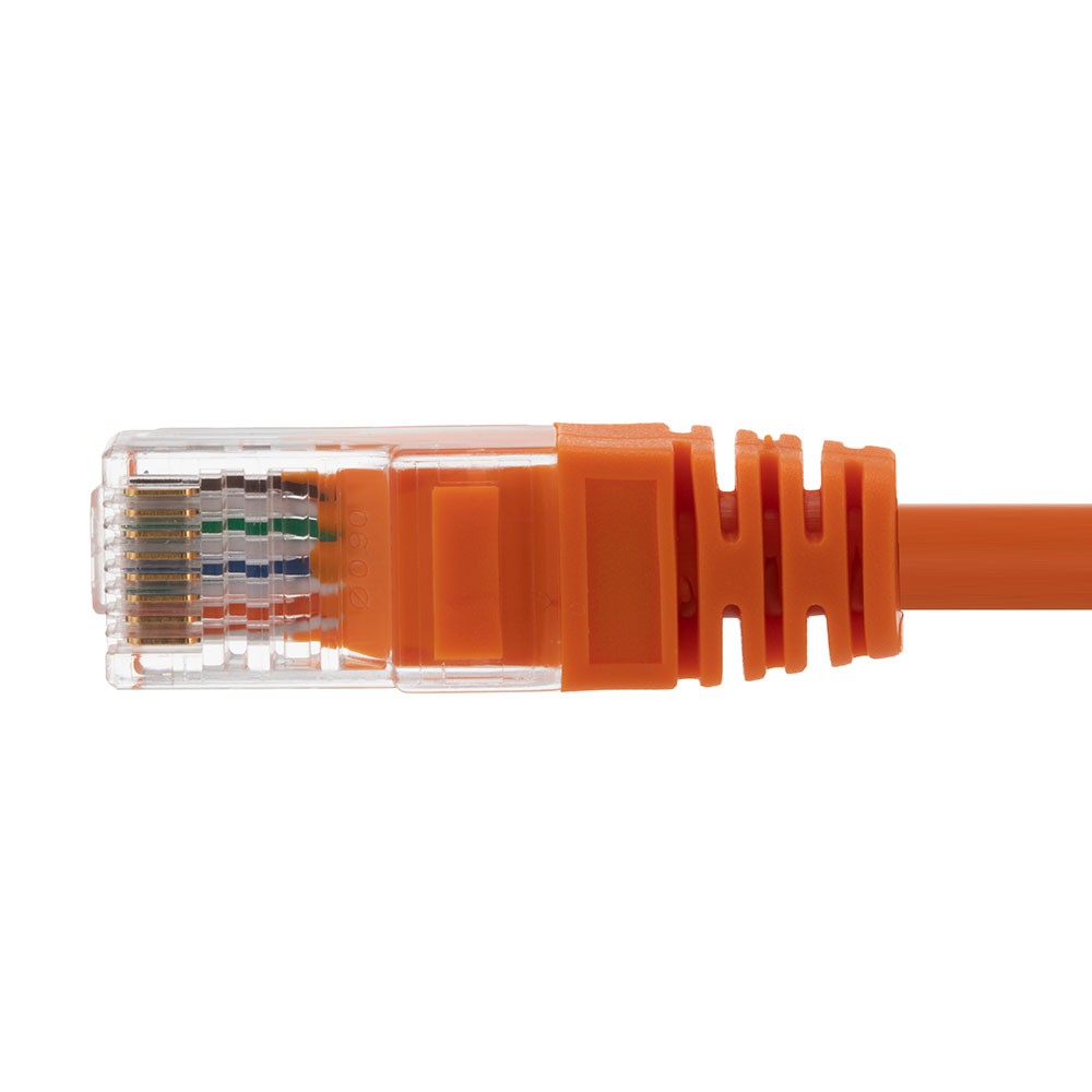 Ethernet Patch Cable CAT5E, UTP, 24AWG, 10 Ft, 10 pack, Orange