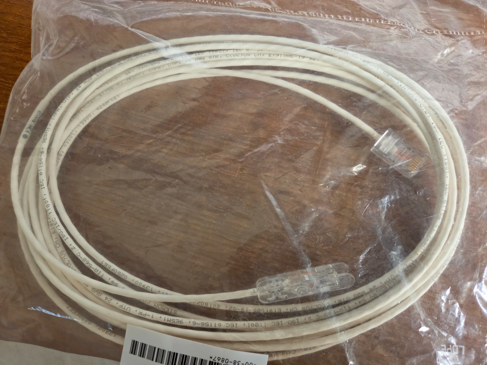 Cable, Patch, 1PR 110 to MC, RJ45, CAT5e, No Boot, 15ft. N/P:S110P1-U4-15