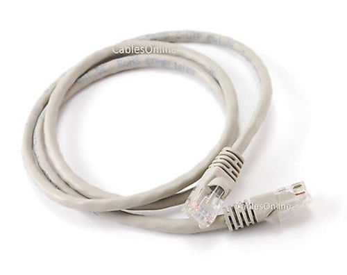 5-PACK 3ft CAT5e Cross-Over Ethernet RJ45 Network Patch Cable, Grey – UX-003-5