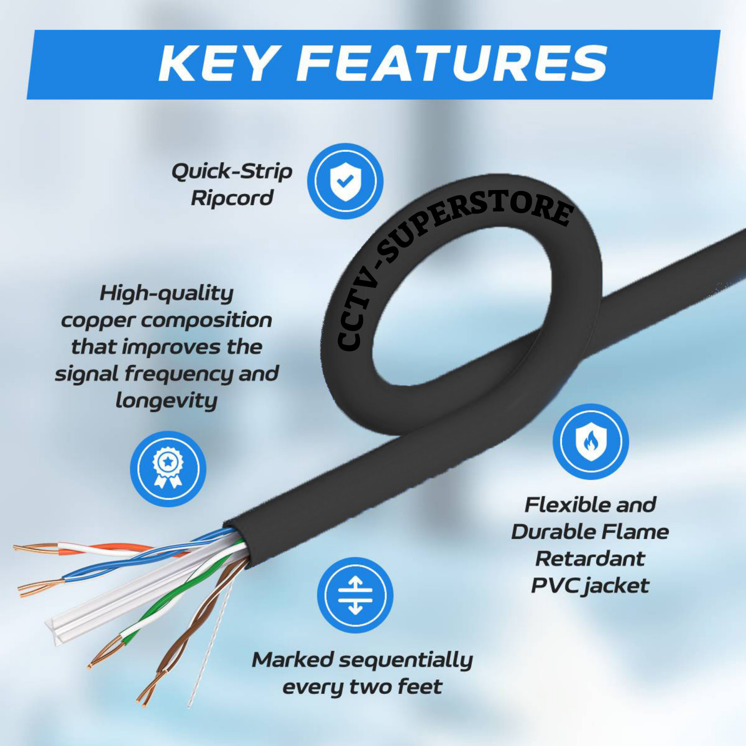 CAT6 1000FT UTP SOLID 23 AWG NETWORK ETHERNET CABLE BULK WIRE 550MHz LAN BLACK