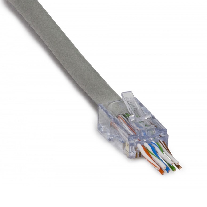 Platinum Tools ezEX48 RJ45 Cat6A Connectors 22048J Jar of 100