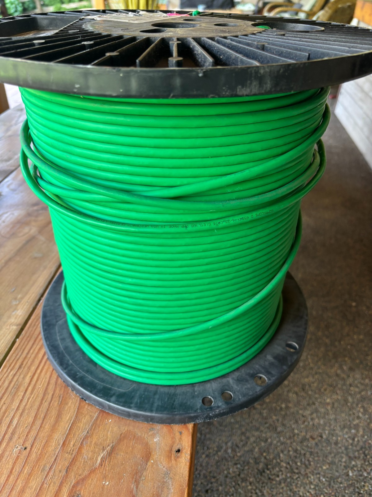 CommScope 4/23 23AWG F/UTP Cat6 Copper Cable Green Jacket See Desc. 880 feet