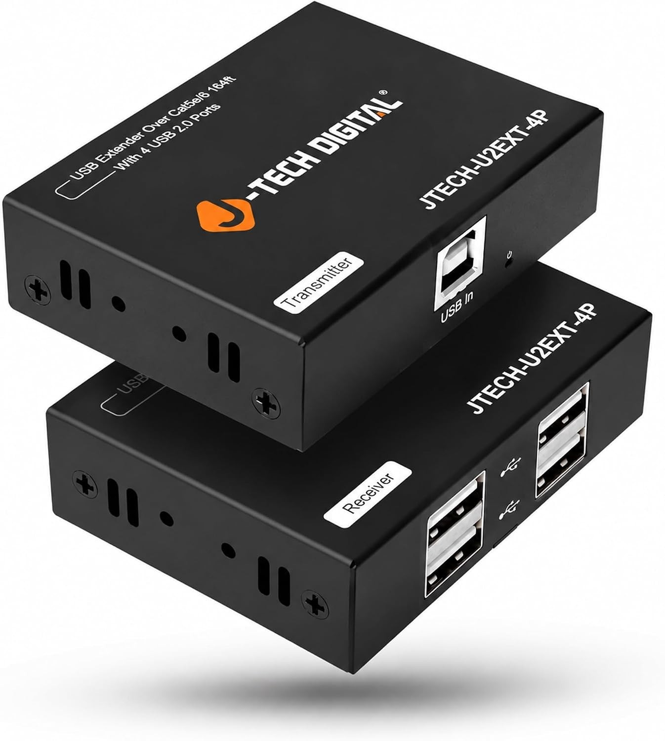 J-Tech Digital USB 2.0 Extender Over Single Cat5e/6 Ethernet 164ft, T8-7