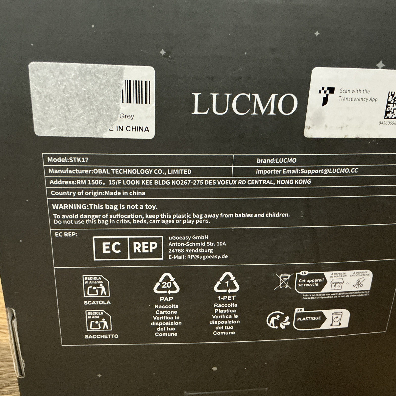 LUCMO 150ft Starlink Cable Gray ST To ST Round Cable MPN STK17 Outdoor Ready