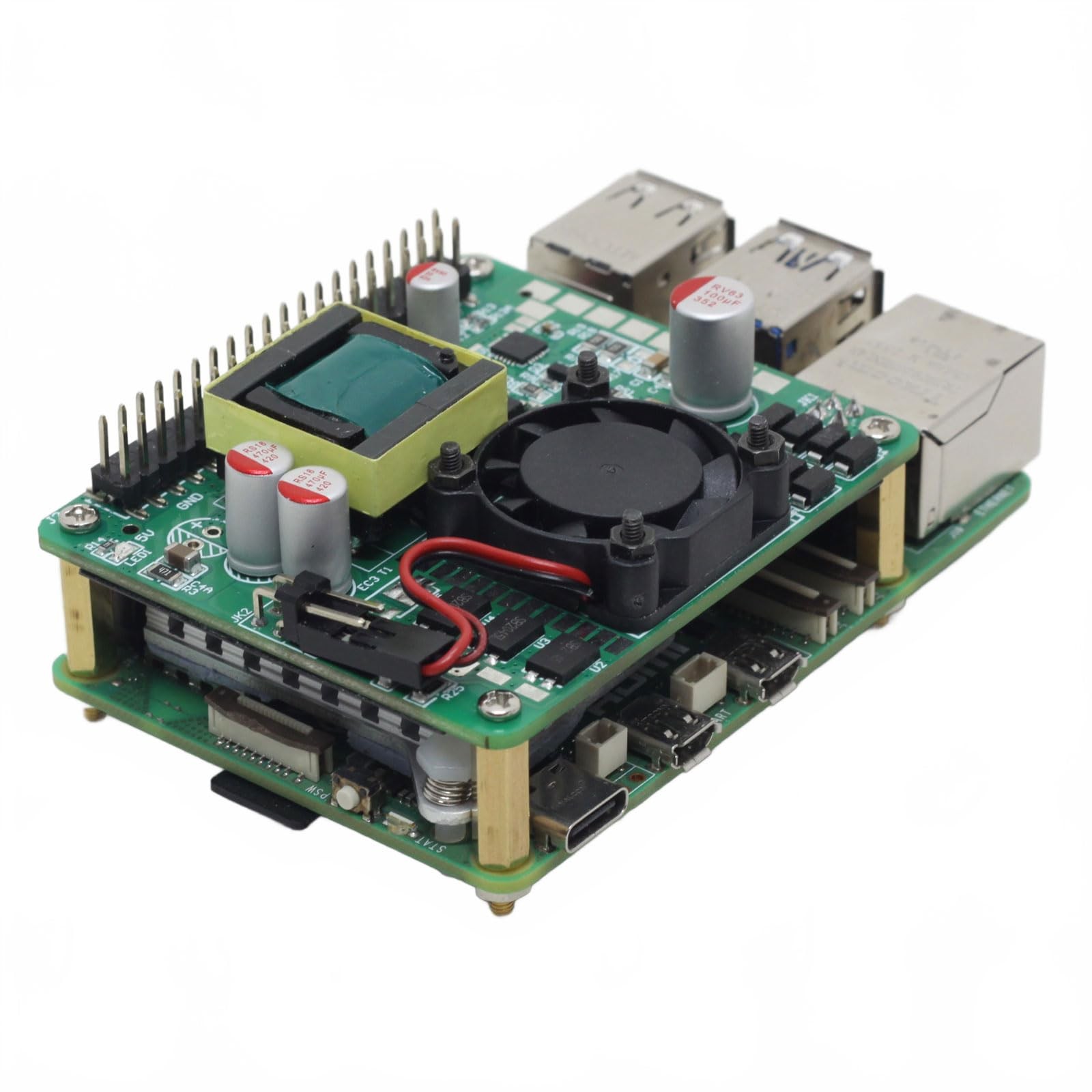 DSLRKIT Power Over Ethernet PoE HAT IEEE802.3af DC 5V 4.5A for Raspberry Pi…