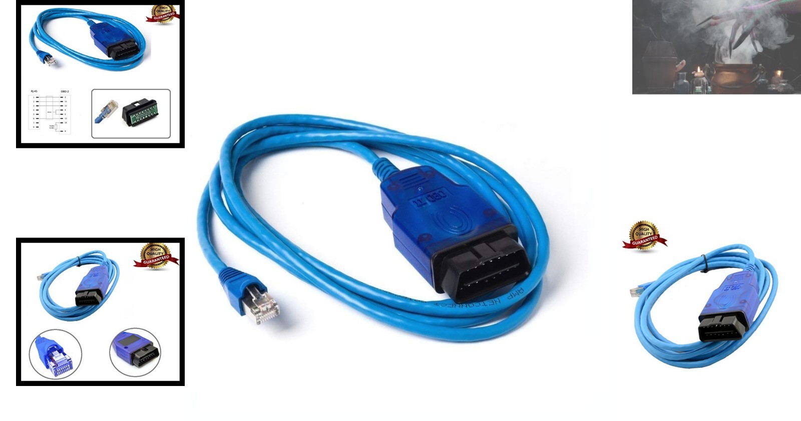 2M Cat 6 RJ45 ENET to OBD2 Cable for BMW Coding and Diagnostics – High Quality!