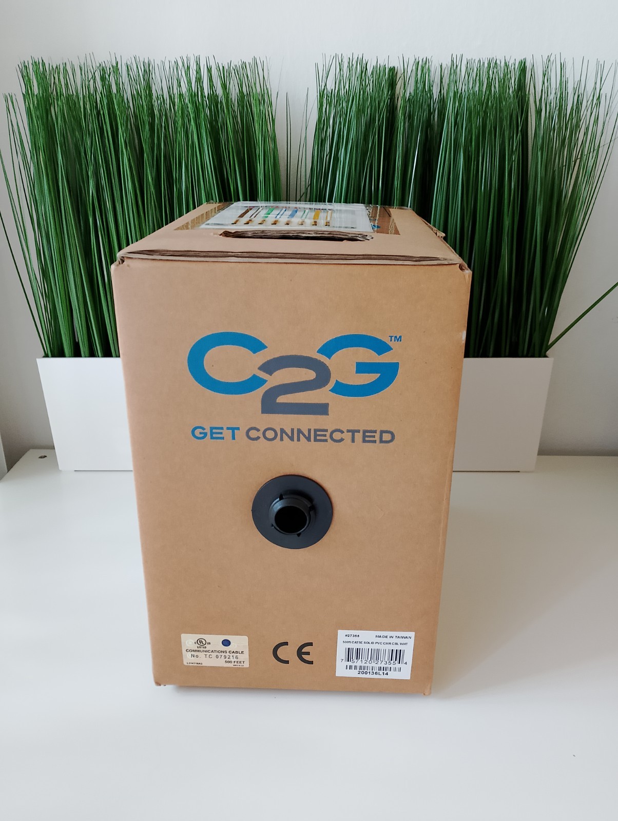 C2G 500ft Cat5E UTP 350 MHz Stranded PVC CM Rated Cable Gray ANSI/TIA-355