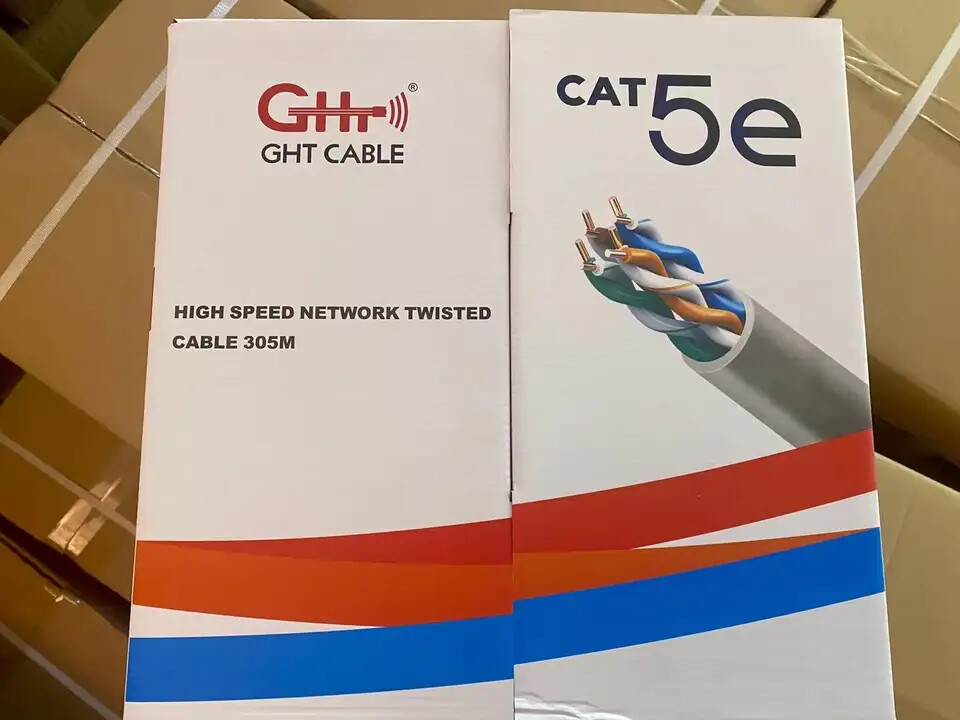 Cat5e utp 4pr 24awg ftp/sftp GREY copper cca pvc jacket communication cable1000f